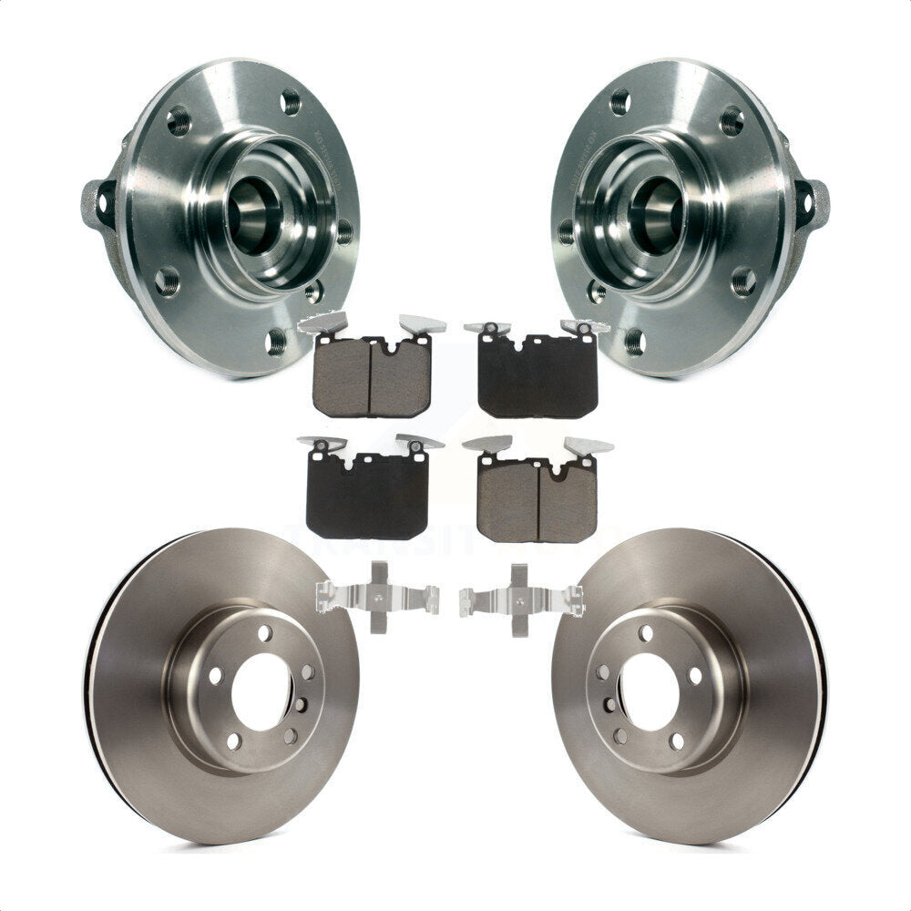 Hub Bearing Brake Rotor Pad Front Kit For BMW 328i xDrive 320i 228i 435i Gran GT