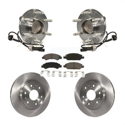 Hub Bearing Brake Rotor Pad Front Kit For GMC Sierra 1500 Chevrolet Silverado XL