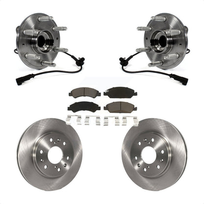 Hub Bearing Brake Rotor Pad Front Kit For GMC Sierra 1500 Chevrolet Silverado XL