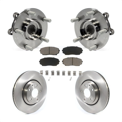 Hub Bearing Disc Brake Rotor Pad Front Kit For 2019-2023 Mazda CX-5 Turbocharged