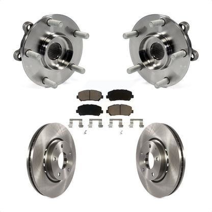Hub Bearing Assembly Disc Brake Rotors And Ceramic Pads Front Kit For Mazda CX-5