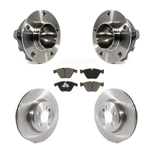 Hub Bearing Brake Rotor Pads Front Kit For BMW 535i 640i Gran Coupe ActiveHybrid