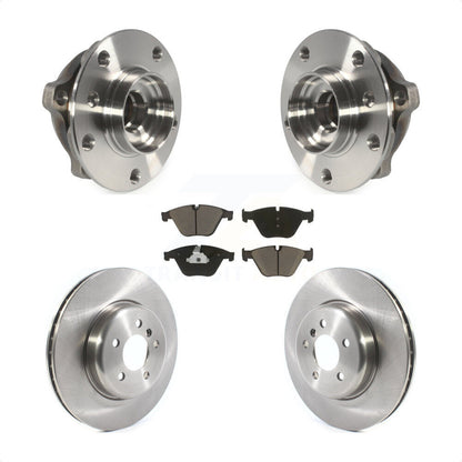 Hub Bearing Brake Rotor & Pad Front Kit For BMW 535i xDrive 535d 640i Gran Coupe