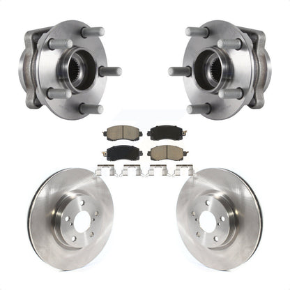 Hub Bearing Assembly Disc Brake Rotors And Pads Front Kit For Subaru Impreza