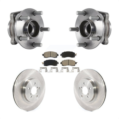 Hub Bearing Assembly Disc Brake Rotor Pad Front Kit For Subaru Crosstrek Impreza