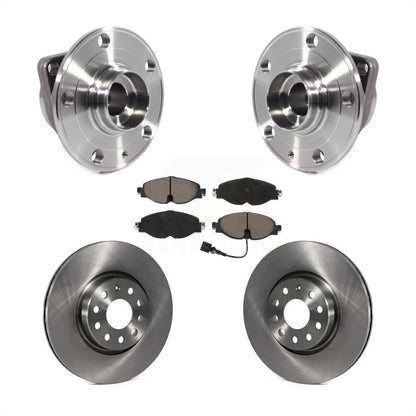 Hub Bearing Brake Rotor Pad Front Kit For Volkswagen Taos GTI Golf Alltrack Audi