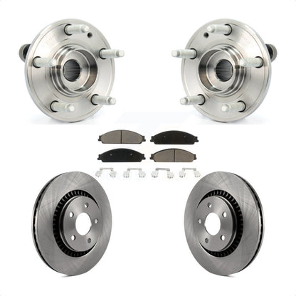 Hub Bearing Brake Rotor & Pad Front Kit For Ford Five Hundred Freestyle Taurus X