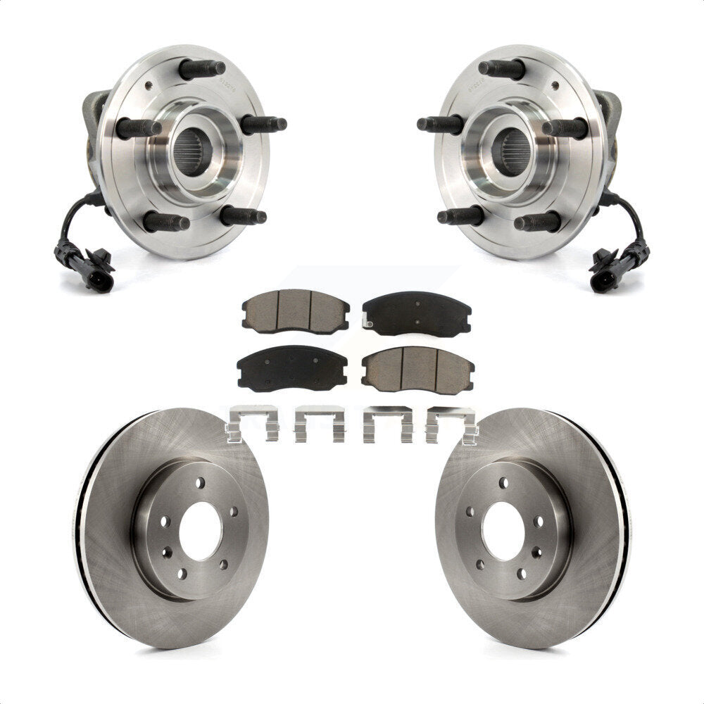 Hub Bearing Brake Rotor Pads Front Kit For Chevrolet Equinox Pontiac Torrent Vue