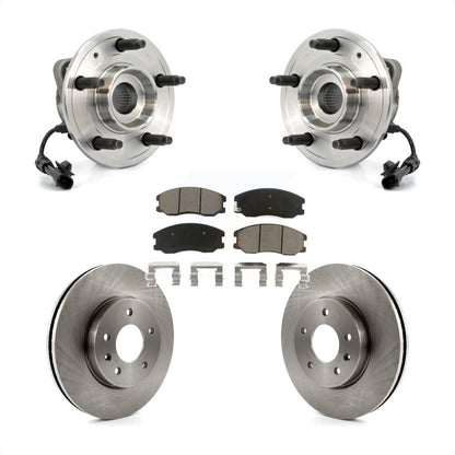 Hub Bearing Brake Rotor Pads Front Kit For Chevrolet Equinox Pontiac Torrent Vue