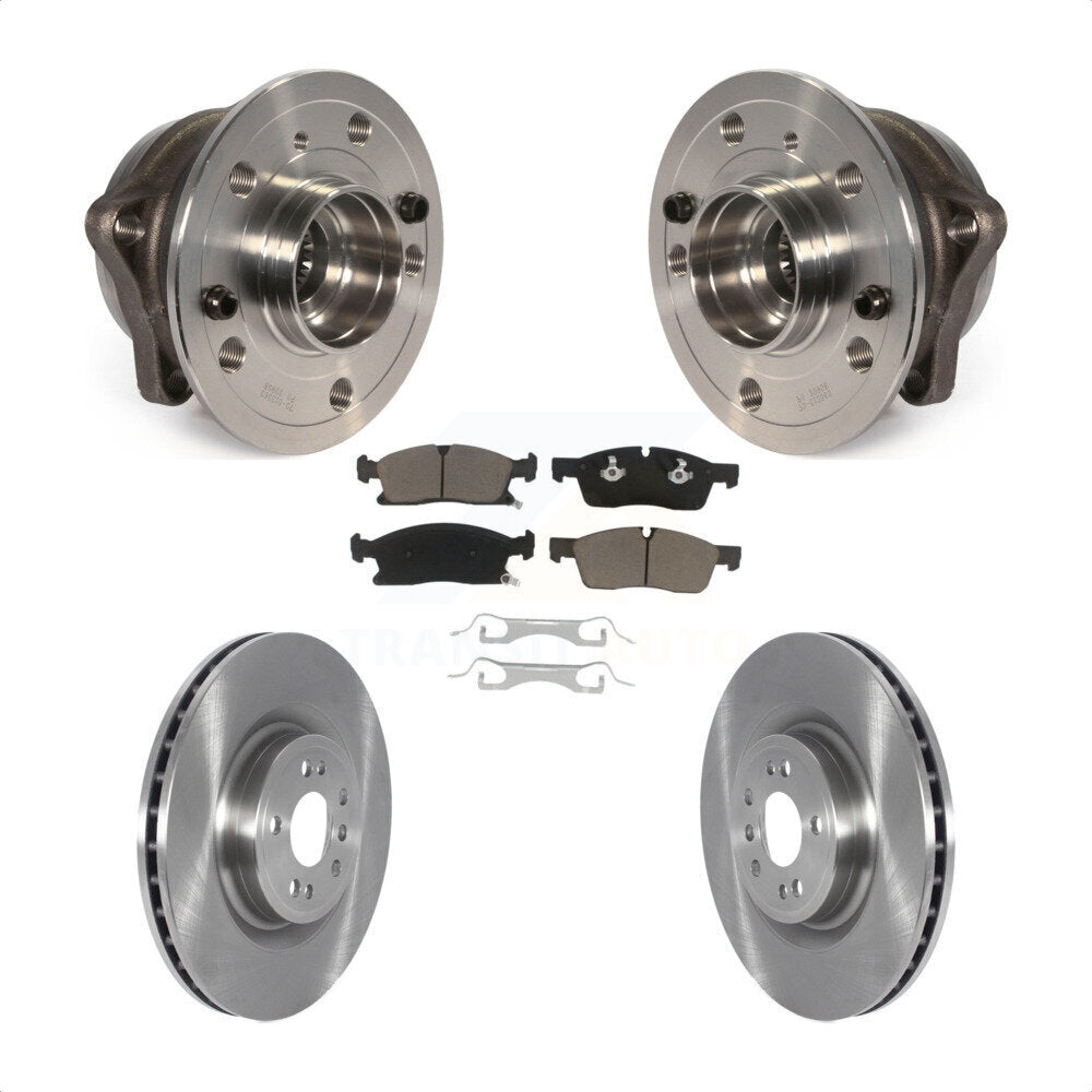 Hub Bearing Disc Brake Rotor Pad Front Kit For Mercedes-Benz GL350 GLE400 GLS450