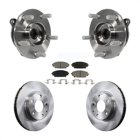 Hub Bearing Assembly Disc Brake Rotors And Pads Front Kit For Mazda 3 CX-3 Sport