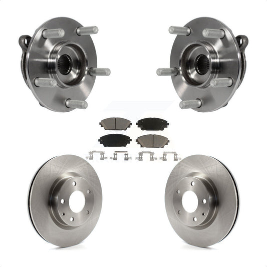 Hub Bearing Assembly Disc Brake Rotors And Pads Front Kit For Mazda 3 CX-3 Sport