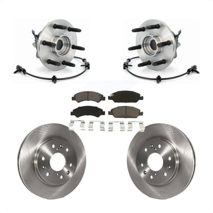 Hub Bearing Brake Rotor & Pads Front Kit For Chevrolet GMC Silverado 1500 Sierra