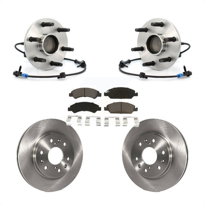 Hub Bearing Brake Rotor & Pads Front Kit For Chevrolet GMC Silverado 1500 Sierra