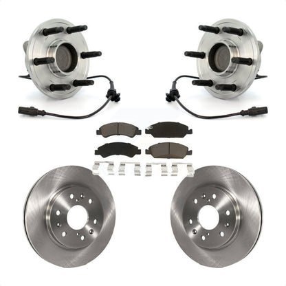 Hub Bearing Brake Rotor Pad Front Kit For Chevrolet GMC Sierra 1500 Silverado XL
