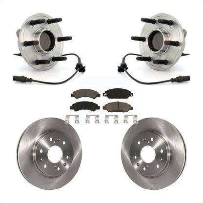 Hub Bearing Brake Rotor Pad Front Kit For Chevrolet Avalanche GMC Tahoe Cadillac