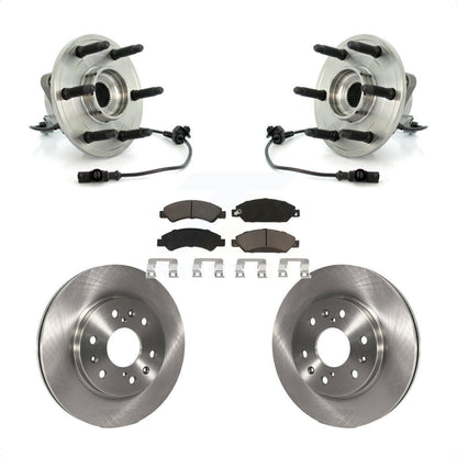 Hub Bearing Brake Rotor Pad Front Kit For Chevrolet Avalanche Cadillac GMC Tahoe