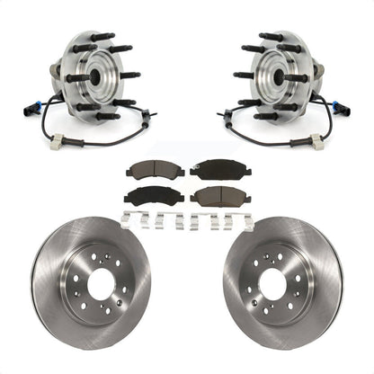 Hub Bearing Brake Rotor & Pads Front Kit For Chevrolet GMC Silverado 1500 Sierra