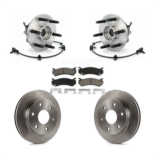 Hub Bearing Brake Rotor Pad Front Kit For Chevrolet GMC Silverado 1500 Sierra XL