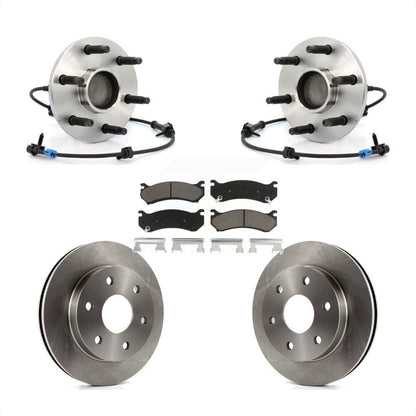 Hub Bearing Brake Rotor Pad Front Kit For Chevrolet GMC Silverado 1500 Sierra XL