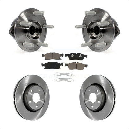 Hub Bearing Disc Brake Rotor Pad Front Kit For Jeep Grand Cherokee Dodge Durango