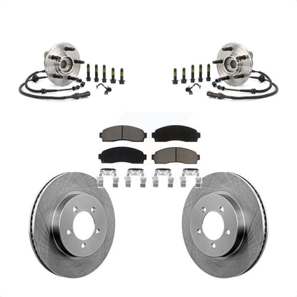 Hub Bearing Disc Brake Rotor Pad Front Kit For Ford Explorer Mercury Mountaineer