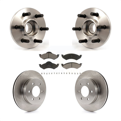Hub Bearing Disc Brake Rotor & Pads Front Kit For 2000-2002 Dodge Dakota Durango