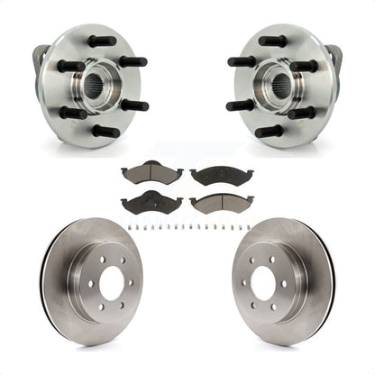 Hub Bearing Assembly Disc Brake Rotor And Pad Front Kit For Dodge Dakota Durango