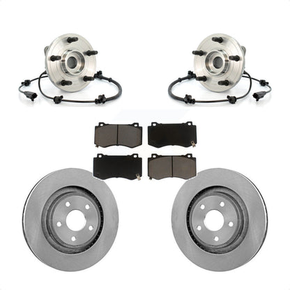 Hub Bearing Brake Rotor And Pad Front Kit For 2006-2010 Jeep Grand Cherokee SRT8
