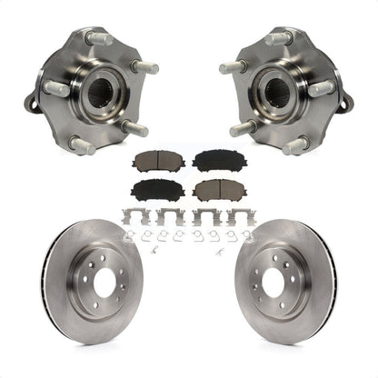 Hub Bearing Assembly Brake Rotor & Pads Front Kit For Nissan Rogue Sport Qashqai