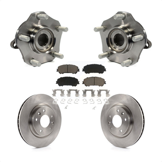 Hub Bearing Assembly Brake Rotor & Pads Front Kit For Nissan Rogue Sport Qashqai