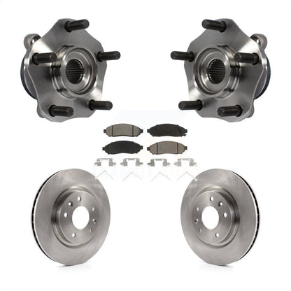 Hub Bearing Assembly Disc Brake Rotor And Ceramic Pads Front Kit For Nissan LEAF