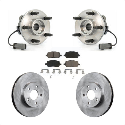 Hub Bearing Assembly Brake Rotor & Pad Front Kit For Chevrolet Cobalt Pontiac G5