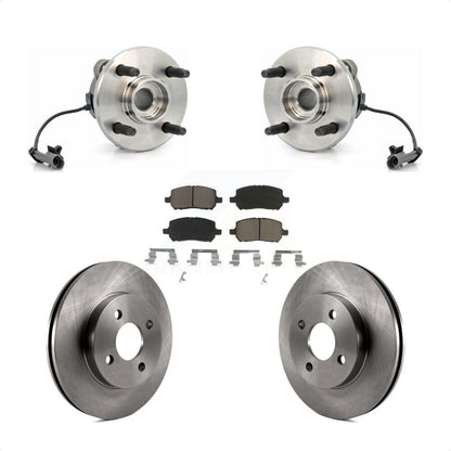 Hub Bearing Brake Rotor Pad Front Kit For Chevrolet Cobalt Pontiac G5 Saturn Ion