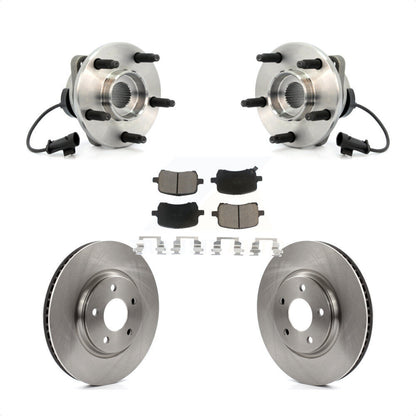 Hub Bearing Disc Brake Rotor & Pad Front Kit For Chevrolet Malibu HHR Pontiac G6