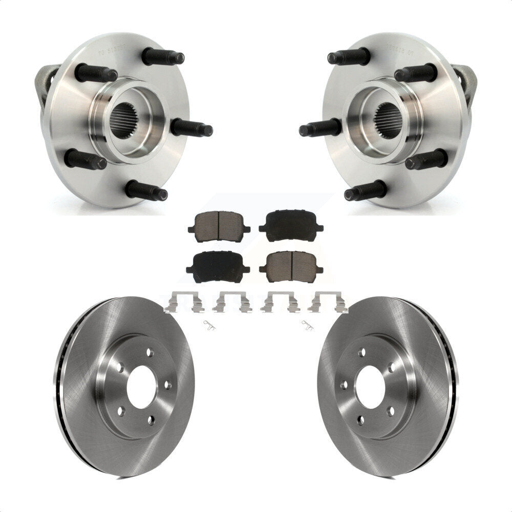 Hub Bearing Assembly Disc Brake Rotors And Pads Front Kit For Chevrolet HHR