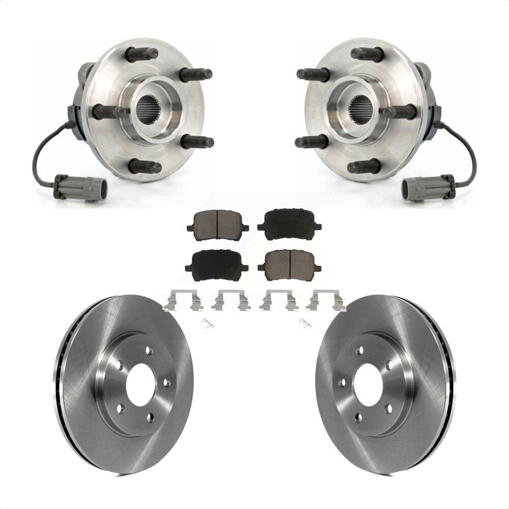 Hub Bearing Assembly Disc Brake Rotors And Pads Front Kit For Chevrolet HHR