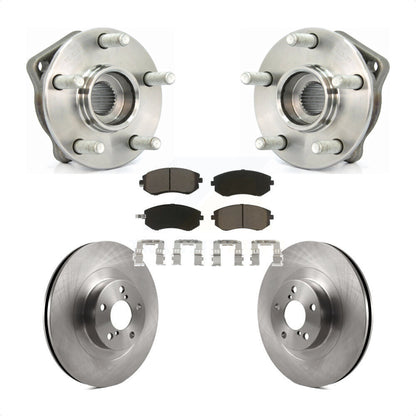Hub Bearing Assembly Brake Rotor & Pads Front Kit For 2005 Subaru Outback Legacy