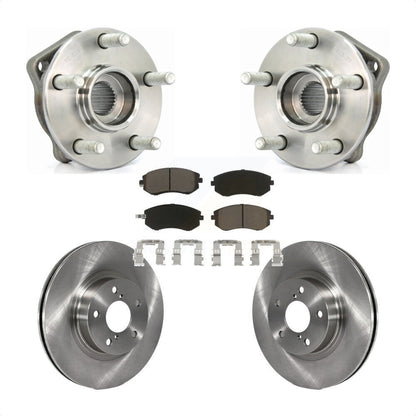 Hub Bearing Assembly Disc Brake Rotor & Pads Front Kit For Subaru Impreza Legacy