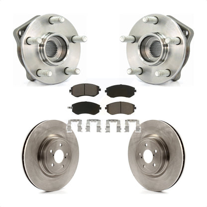 Hub Bearing Assembly Disc Brake Rotors And Pads Front Kit For Subaru Legacy