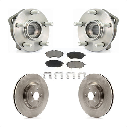 Hub Bearing Disc Brake Rotor & Pads Front Kit For Subaru Outback Legacy Forester