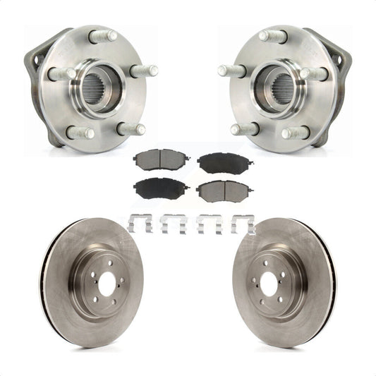 Hub Bearing Disc Brake Rotor & Pads Front Kit For Subaru Outback Legacy Forester