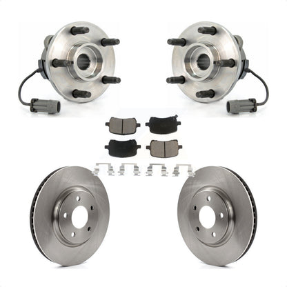 Hub Bearing Assembly Brake Rotor & Pad Front Kit For Chevrolet Cobalt Saturn Ion