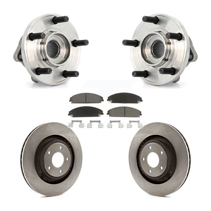 Hub Bearing Brake Rotor And Pad Front Kit For Chrysler 200 Dodge Avenger Caliber