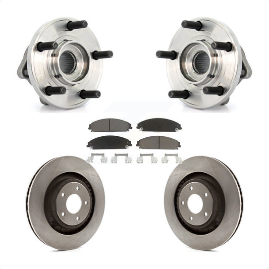 Hub Bearing Brake Rotor And Pad Front Kit For Chrysler 200 Dodge Avenger Caliber