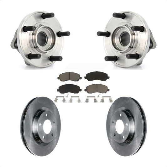 Hub Bearing Brake Rotor And Pad Front Kit For Chrysler 200 Dodge Avenger Sebring