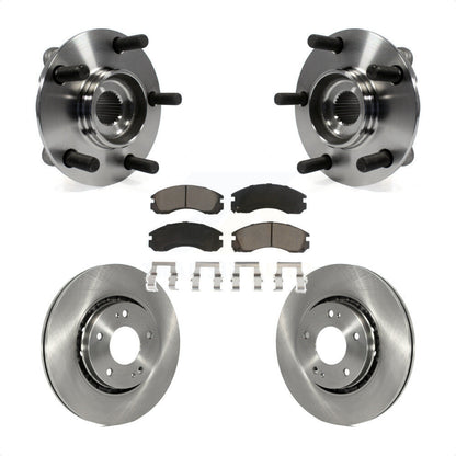 Hub Bearing Assembly Disc Brake Rotors And Pads Front Kit For Mitsubishi Lancer