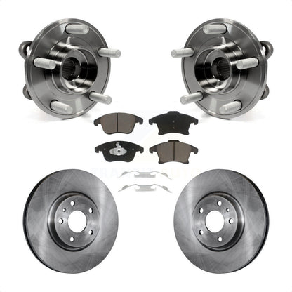 Hub Bearing Assembly Disc Brake Rotor Pads Front Kit For Ford Fusion Lincoln MKZ
