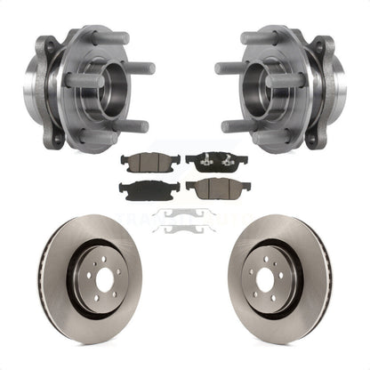 Hub Bearing Disc Brake Rotor & Pads Front Kit For Ford Edge Lincoln Nautilus MKX