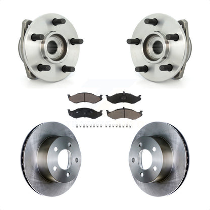 Hub Bearing Brake Rotor Pads Front Kit For Jeep Wrangler Cherokee Grand Comanche